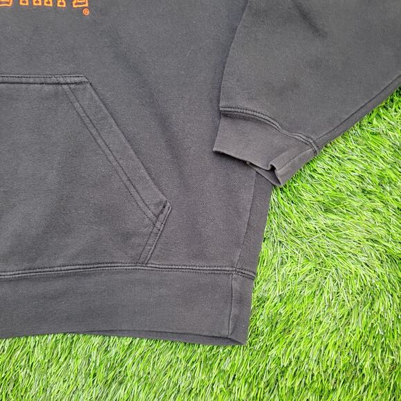 Oklahoma State Cowboys Hoodie Large 25x25 Boxy Faded-Black - Picture 12 of 14